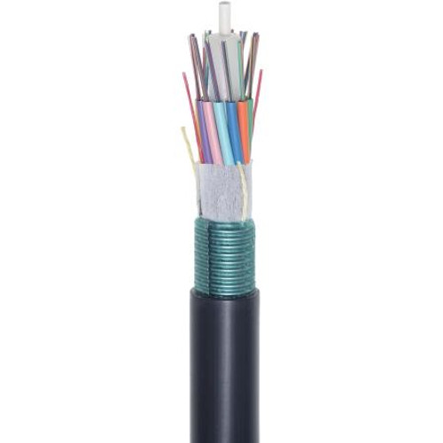 PRYSMIAN 144-Fiber ExpressLT Dry Loose Tube Cable, Single Armor, Single Jacket, 12f per tube, Single-Mode, 0.35/0.35/0.25 attenuation.