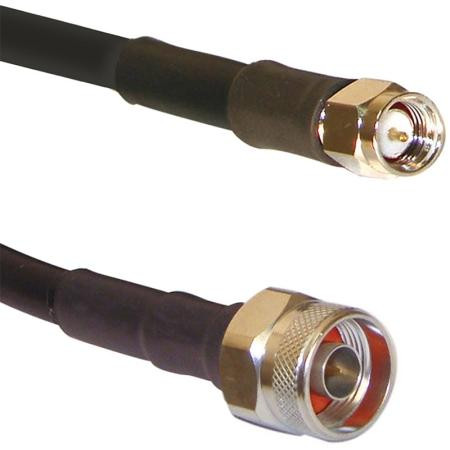 VENTEV 28" LMR-240FR Jumper with SMA Male to N Male Hex connectors. 2 Custom Labels and Ventev label.