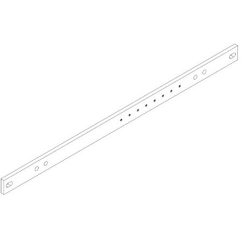 HARGER 1/4" x 1" x 19.44" Tinned ground bar for racks with custom .278" x .406" slots.