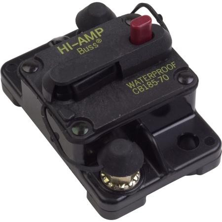 ALPHA TECHNOLOGIES 200A, 80 Vdc, 2-pole 5/16" Bullet Battery Breaker.