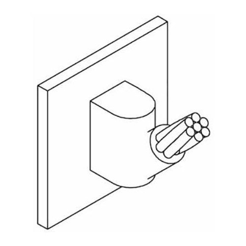 HARGER #2 Cable up from a 1-1/4"-4" pipe at a 45 degree angle. Requires MH1 handle and CSKIT or CSH1