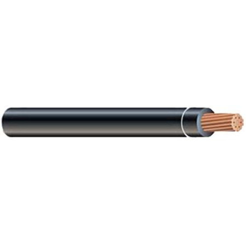 MULTIPLE 6 AWG 19 stranded insulated copper wire. Black jacket.