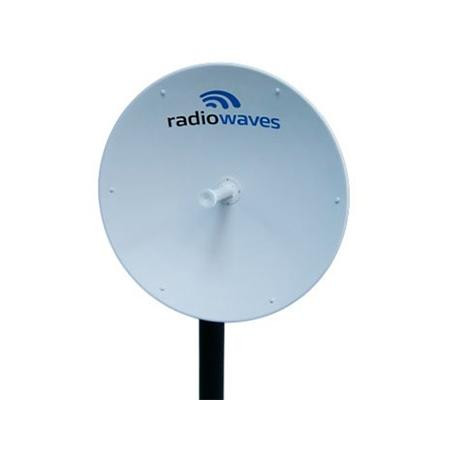 RADIOWAVES 1.9-2.3 GHz 3' dia parabolic antenna. 23.0 dBi mid gain. Single polarization. N female connector. Radome not included.