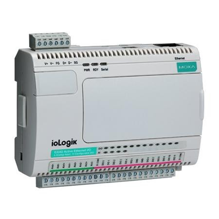 MOXA Smart Ethernet Remote I/O with 6 DIs, 6 relays, -40 to 75DegC operating temperature