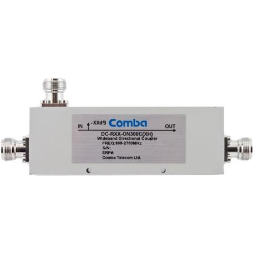COMBA 698-2700 MHz 20dB directional coupler. 300 watts. -153dBc PIM rated. IP165 for outdoor use. N female term.