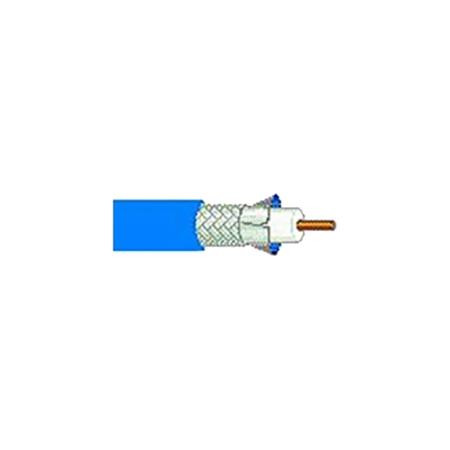 BELDEN 18 AWG Low Loss Serial Digital Coax RG-6/U cable. Solid 0.040" Cu conductor, HDPE insulation, Duofoil + tinned braid shield, PVC jacket.