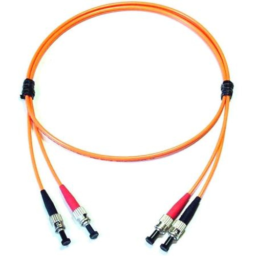 CABLES UNLIMINTED 18" 50/125 Patch Cord ST-ST Multimode Fiber jumper.