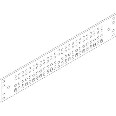 HARGER 1/4" x 4" x 24" Bare Copper Ground Bar with 15' 2/0 19T Tail Wall Brackets and Insulators.
