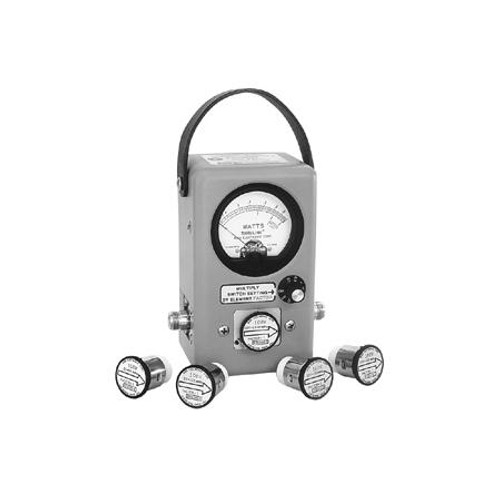 BIRD ELECTRONICS Single-Meter, Dual element and selector switch, panel- mount wattmeter. 450kHz-2.7GHz. QC N/F connector. 3.5lbs.