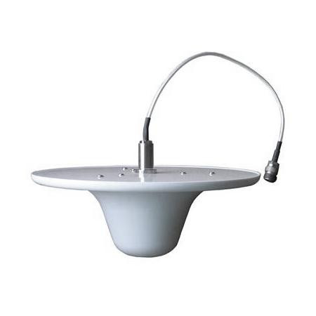 VENTEV 698-960/1700-2700 MHz 2.5/3 Low PIM Ceiling Mount Omni w/ N-Style female (F) Conenctor and 12" Plenum-Rated Pigtail. Includes Mntg Hw.