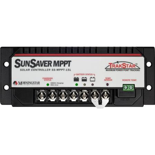 MORNINGSTAR SunSaver 6.5 Amp PWM type solar charge contoller. 12.6VDC, Includes green charging LED and LVD.