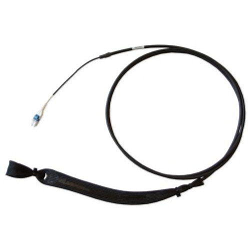 Commscope Bend insensitive singlemode duplex path cord, LC to LC 2-fiber distribution and riser rated, ruggedized and with black jacket. 1 Meter in length.