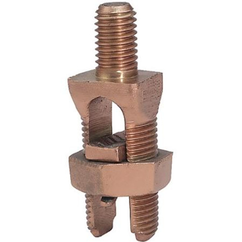 BURNDY Mechanical Grounding Connector, Cable to Flat, 10 - 7 AWG (Str) / 10 - 6 AWG (Sol), 1/4" Stud