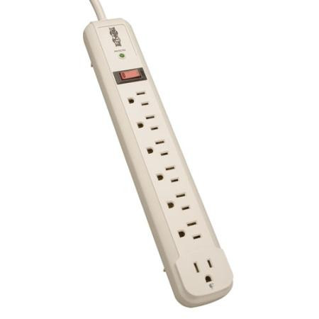 4' Protect It! 7-Outlet Surge Protector 1 Diag LED
