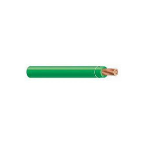 MULTIPLE 19-Strands Copper Low-Voltage Power THHN Building Cable, 4 AWG, Green.