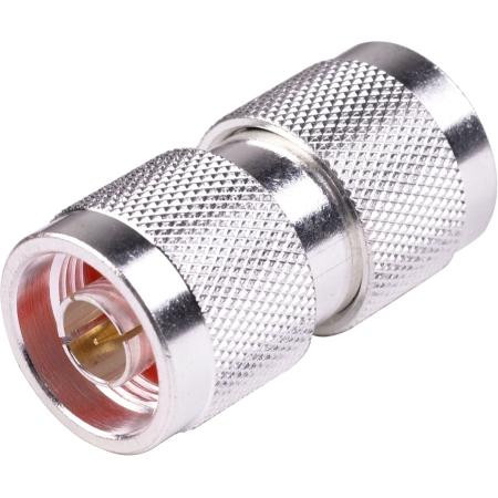 RF INDUSTRIES N male to N male straight adapter. Silver plated body, gold plated contacts. IP67 Rated. .