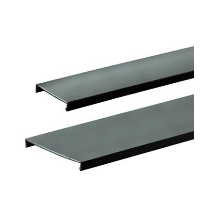 PANDUIT Duct cover, 4" W x 6' length, PVC, black.