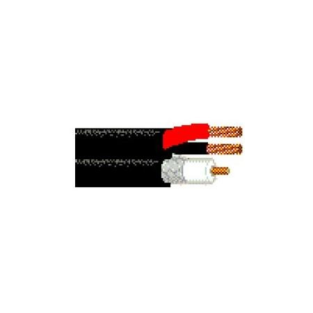 BELDEN PTZ (CCTV+Power/Audio) Cable, Plenum-CMP, 1-RG59 20 AWG solid bare copper with foam FEP, 95% bare copper braid, 1-18AWG stranded bare copper pair