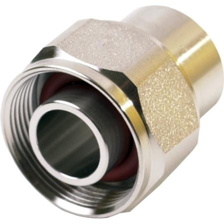 VENTEV Premium cable connector 50 ohm 4.1 /9.5 Mini-DIN Male for Ventev Cable Semi-flex 141. Plating: White bronze body w/silver pin solder style conn