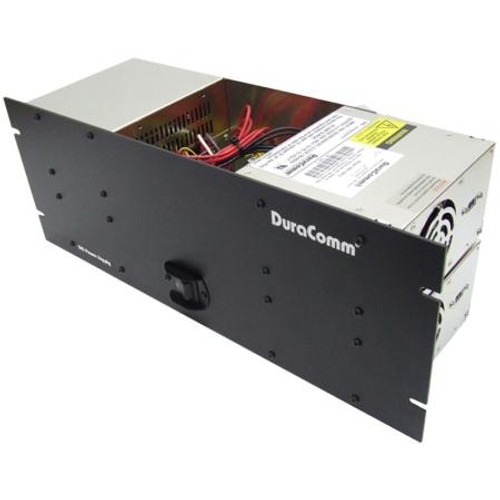 DURACOMM rack mount power supply W/Meter 110/220 VAC input, 48 VDC output. 25 Amps peak, 20 Amps continuous.