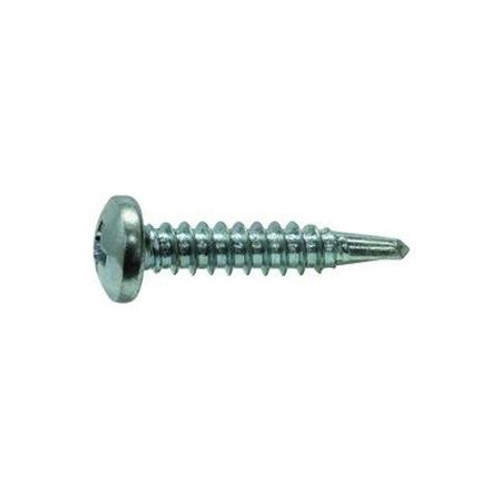 UNEEDA BOLT #8-18 x 1" Phillips pan head #2 point self-drilling screw. Constructed of zinc plated steel. 100 PACK.