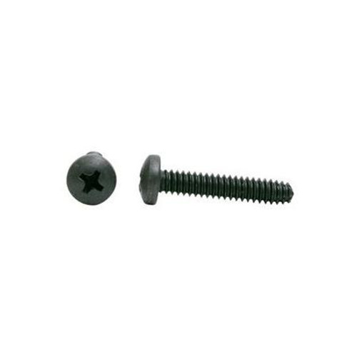 UNEEDA BOLT #10-32 x 1" Phillips Drive Pan Head Black Oxide Finish Steel Machine Screw