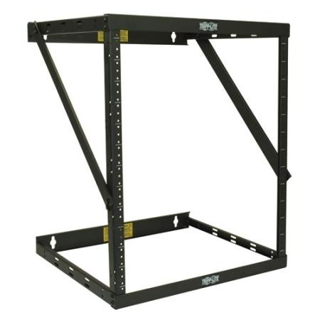 TRIPP LITE 8U/12U/22U Expandable Very Low-Profile Wall-Mount 2-Post Open-Frame Rack, 18 (8U)/25 (12U)/42 (22U)H x 20W x 12D