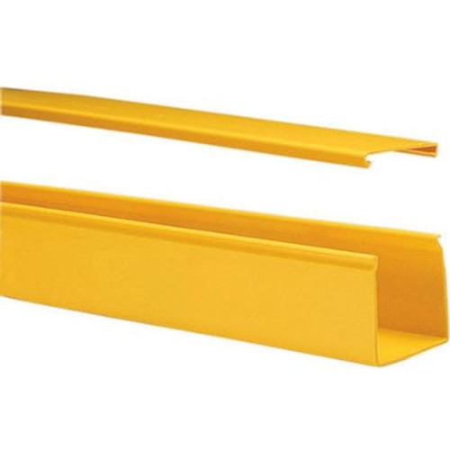 TE CONNECTIVITY 6' FiberGuide yellow horizontal straight section with cover for 2" x 2" system.