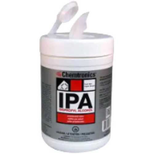 CHEMTRONICS Tube of 125 IPA Electric Grade Wipes