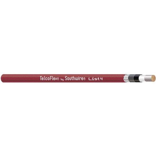 SOUTHWIRE TELCOFLEX 8AWG TelcoFlex Red L4 Class 1 Flexible strand with braid, 600 Volts, O.D. .312"