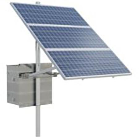 VNV Solar Kit w/ 345W Array 110AHr battery, 24 VDC NEMA 3R, pre-wired w/ din rails 18x18x18, array 80x40x2 in