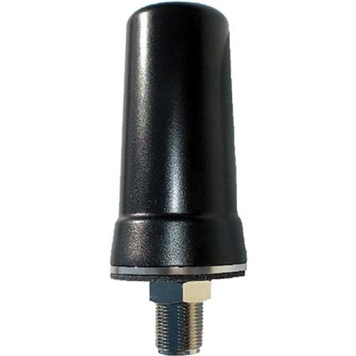 E/M WAVE IP66 Rated LTE Broadband/ Multiband 698-960/1710-2700 MHz Antenna Black, 5/8” ” Tamper Proof, Bulkhead, 2' Low Loss 100 cable w/SMA Plug connector
