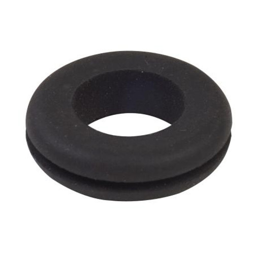 HAINES PRODUCTS rubber grommet 1/4" inside dia. hole which locks into a 1/2" drilledhole. 100 per package. .