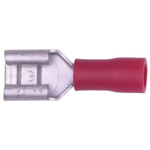 HAINES PRODUCTS vinyl insulated female quick disconnect for wire sizes 22-18. .250" tab size. 100 per package. .