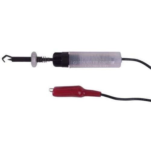 LISLE Hooked circuit tester hooded probe protects you fingers, and automatically centers wire. "Handy Hooker" .