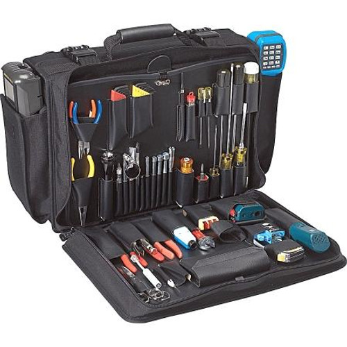 Network Manager's Tool Kit. 56 Tools for network management. Soft side Cordura Nylon zip case. (DMM and Butt Test Set are add-on options)