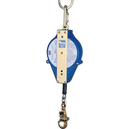 DBI/SALA 50' Ultra-Lok Self Retracting Lifeline, 3/16" galvanized steel wire rope. Reserve lifeline retention system, self-locking swivel snap hook.