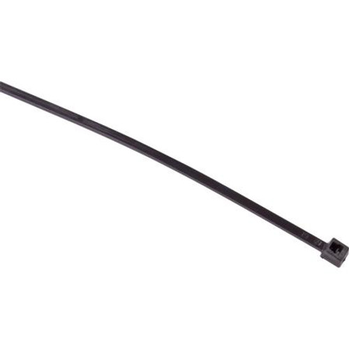 TYTON 6" x 3/16" self locking cable tie. Black color. 30 LB tensile strength. Made of Nylon 6/6. UV resistant.