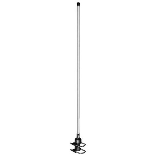 AMPHENOL 154-174 MHz broadband fiberglass antenna. Omnidirectional. Unity gain, 100 watt. Direct N female term. Includes mounting hardware. UPS