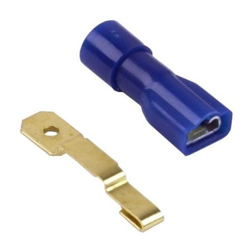 HAINES PRODUCTS fusetap for mini-ATM blade fuses. Tap hooks one leg of fuse. Incl. nylon insulated female quick slide term. for 16-14 ga. wire (Blue)