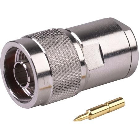 AMPHENOL UG-21D N male connector for RG-8,9,144,165,213,214,216 & 225. RFX series designed for commercial use. Not for Belden 9913. Solder/Clamp style