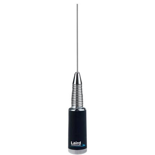 LAIRD 150-162 MHz base loaded 5/8 wave 3 dB wideband antenna. Including spring. Order Motorola style mount separately.