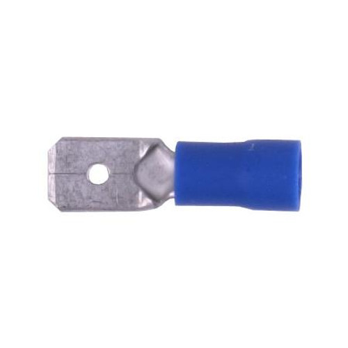 HAINES PRODUCTS Vinyl insulated male quick disconnect slide connector for wire sizes 16-14. .250 tab size. 100 per package.