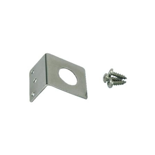 LAIRD 3/4" hole stainless steel trunk Groove bracket and self tap screws. Order LAIRD all brass 3/4" hole mount, cable and connector separately.
