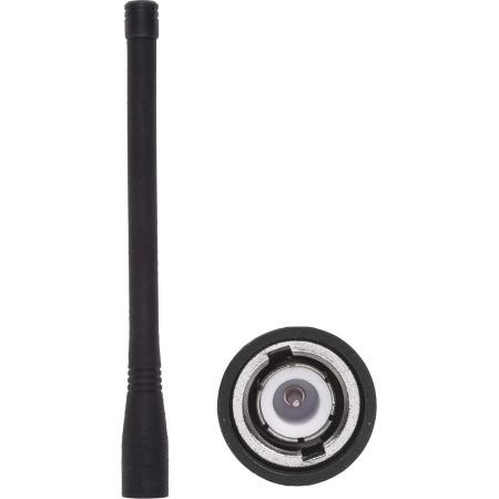 LAIRD 150-162 MHz 6" injection molded antenna. Covered BNC male connector. .