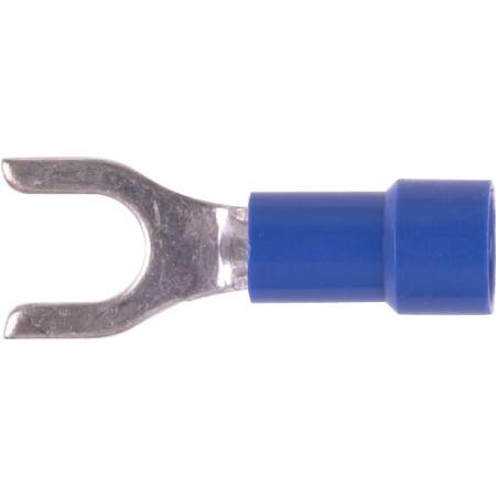 HAINES PRODUCTS vinyl insulated block spade crimp lug for wire sizes 16-14 ga. and # 10 size stud. 100 per package. .