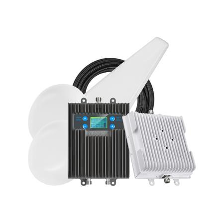 5X Max yagi two ultra-thin antenna kit. Includes 5X Max indoor host unit, power supply, outdoor yagi, 2 Ultra-Thin Dome antennas and 3 x 100 ft SC-400 cable.