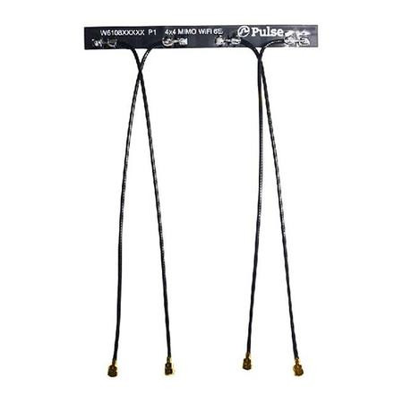 Pulse/Larsen 4x4 MIMO WiFi-6E FPC Antenna, 100mm