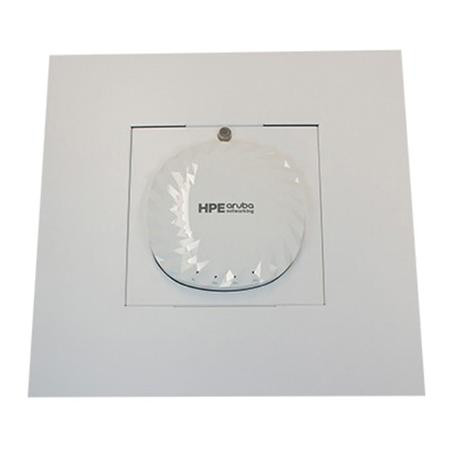 SKU V3-ID-CTEN-735 | Ventev Ceiling Tile Encl. for Aruba 735 Access Point. Incl. Ceiling Tile Encl. Base, 735 Door, 2ft T-Bar Strip, Hanger Wire, Locknut, and Firestop Grommet