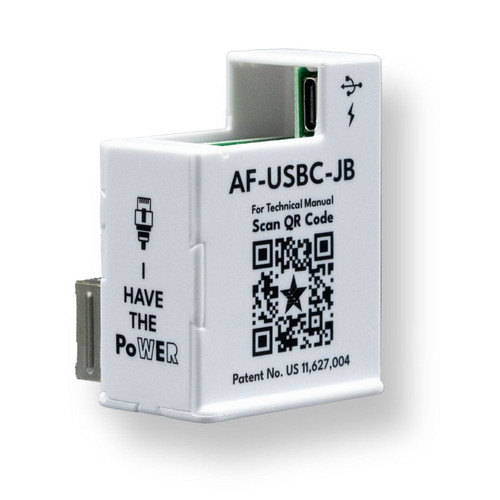 POE to USB-C Power and Data Delivery with 15 Watt Output for iPad Air, Surface Go, Galaxy Tab and More - 10/100 Mbps